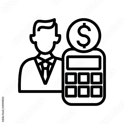 accounting administration  vector icon