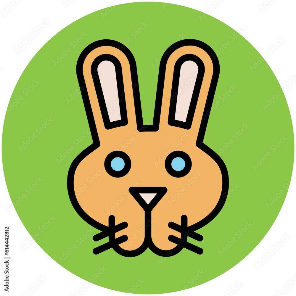 Obraz premium Animals Face Avatar Vector Icons