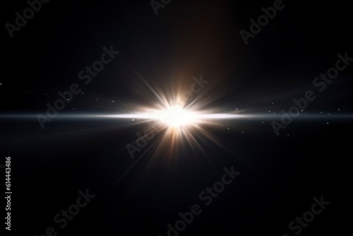 Light flare Glowing light explodes Light effect ray shining sun