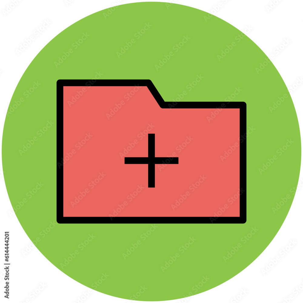 Fototapeta premium Flat rounded icon of book