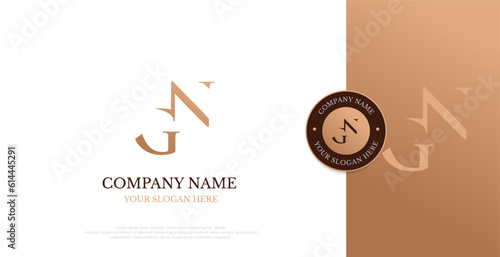 Initial GN Logo Design Vector 