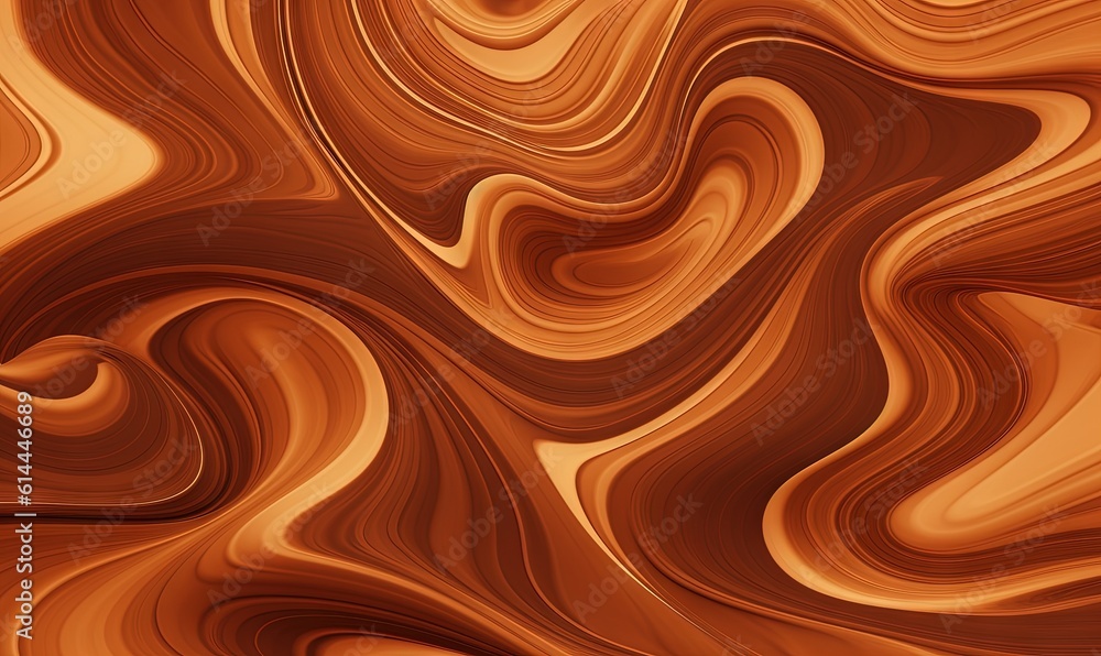 an abstract background with a wavy pattern in brown and orange tones, with a wavy pattern in the center of the image, and a diagonal pattern in the middle of the middle. generative ai an abstract background with a wavy pattern in brown and orange tones, with a wavy pattern in the center of the image, and a diagonal pattern in the middle of the middle. generative ai