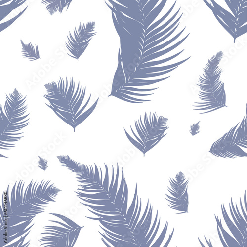 blue pattern with feathers for backgrounds, wallpapers, posters, business cards, clothes, bags, fabrics