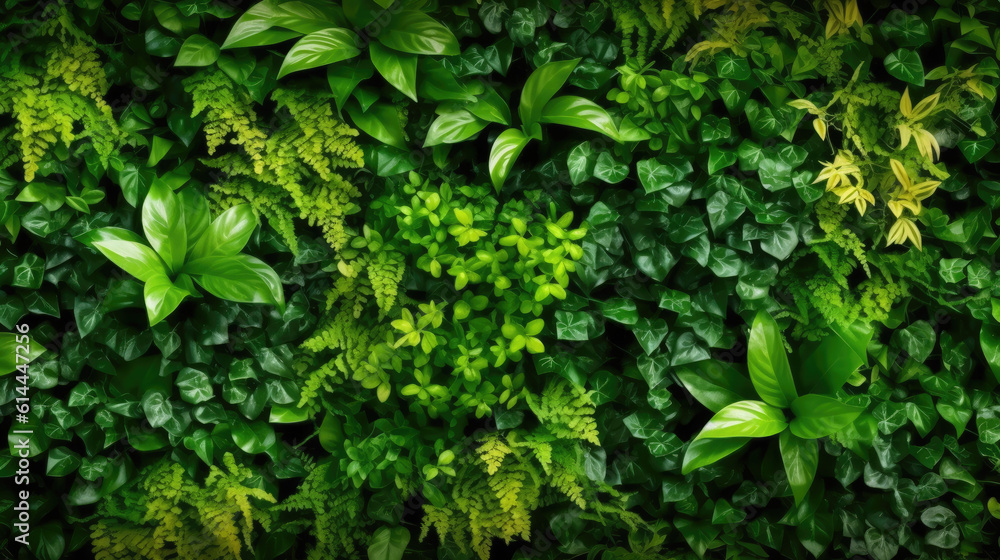 Colorful walls of vegetation Colorful walls of vegetation
