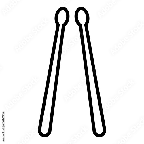 Drum Stick icon on transparent background