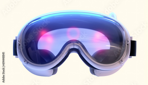 Futuristic technology VR Glasses. Virtual reality device, 360 VR modern. Generative ai