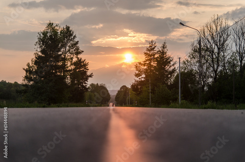 Fototapeta Naklejka Na Ścianę i Meble -  Bieszczady zachód słońca 