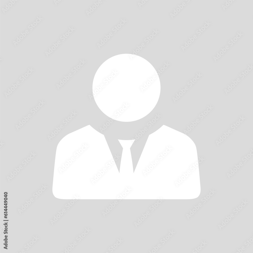 Default businessman avatar icon vector. Social media user photo concept Default businessman avatar icon vector. Social media user photo concept