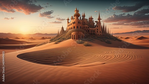 Castello surreale nel deserto