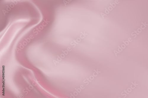 Close-up texture of natural pink silk. Light pink fabric smooth texture surface background. Elegant pink silk in Sepia toned. Texture, background, pattern, template. 3D vector illustration.
