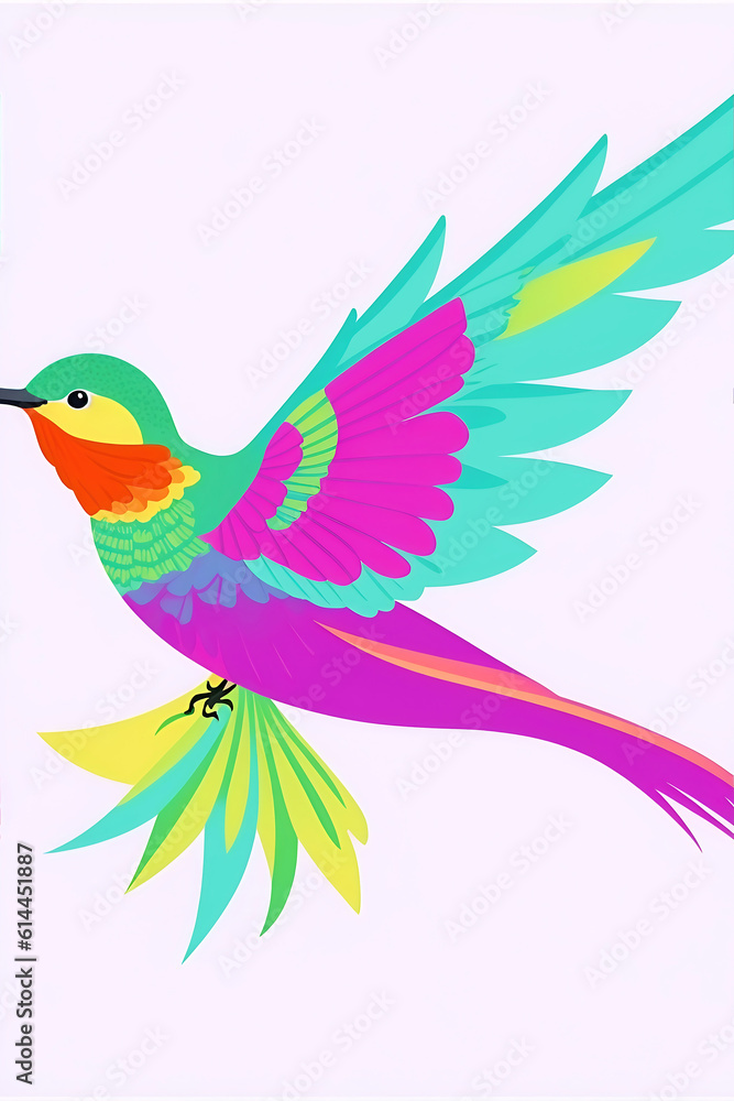 Fototapeta premium Amazing bird with beautiful colors