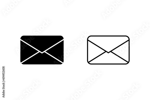 Mail icons set. email sign and symbol. Envelope icon