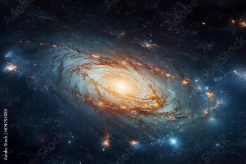 Massive galaxy. Elements of this image furnished by NASA. Generative AI © Creative Clicks