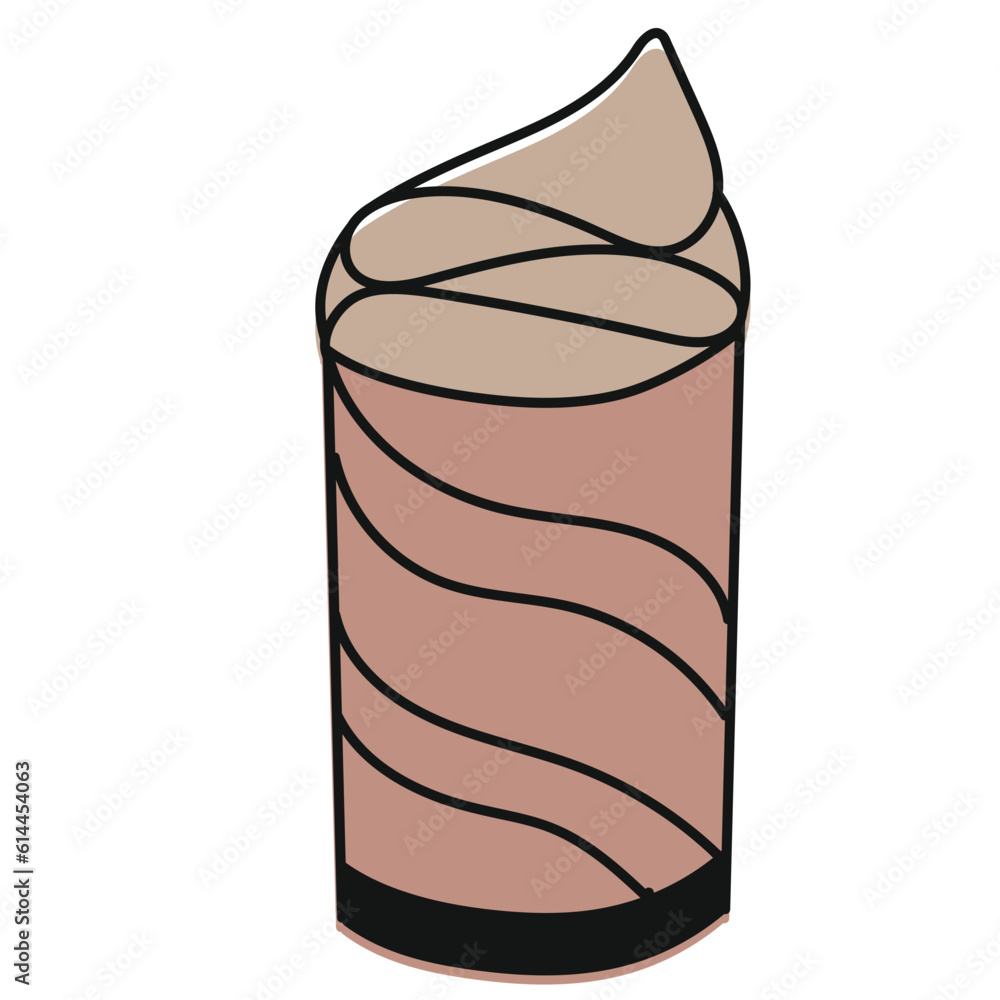 glass of chocolate cocktail hand drawn vector illustration glass of chocolate cocktail hand drawn vector illustration