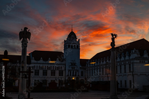Old lofty building at sunset © FodorNagy