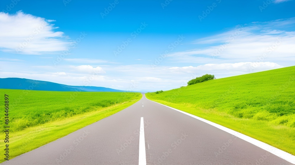 empty road landscape photography generated by Ai empty road landscape photography generated by Ai