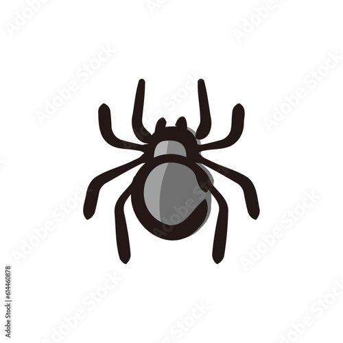 Spider - Insect icon/illustration (Hand-drawn line, colored version)