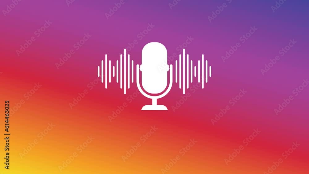 Podcast. Podcasting Sound Audio Wave animation Podcast. Podcasting Sound Audio Wave animation