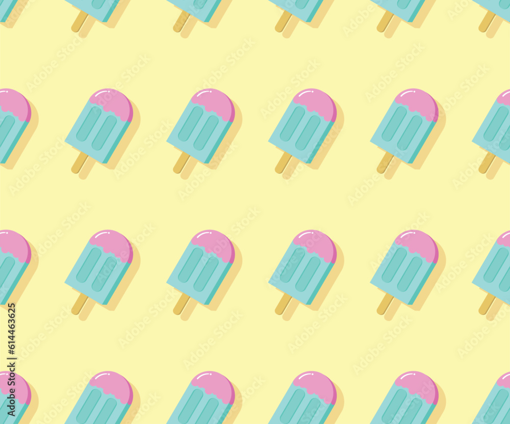 Vetor pastel tone ice cream seamless pattern Vetor pastel tone ice cream seamless pattern