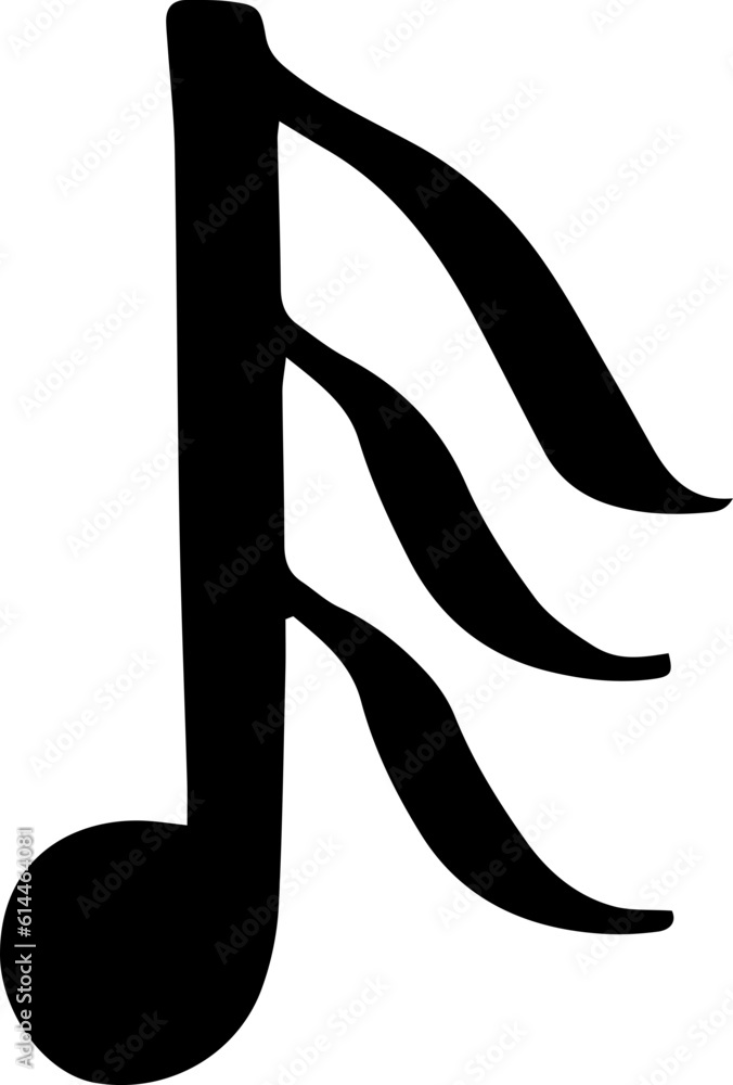 music symbol freehand music symbol freehand