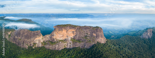 panorama of the mountains of Pedra do Baú - Serra da Mantiqueira - Campos do Jordão, São Paulo, Brasil photo