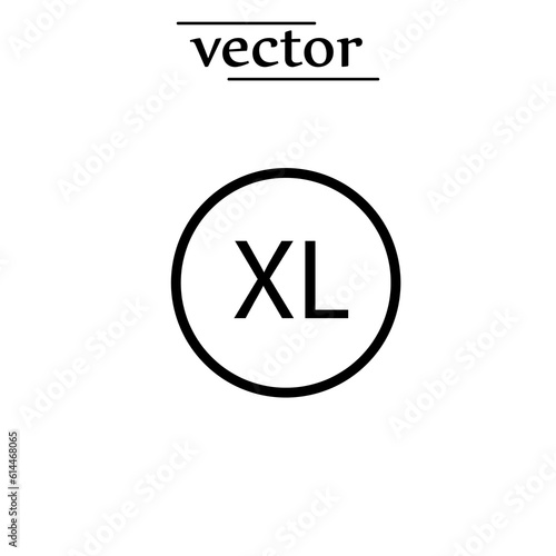 XL size icon, Extra large symbol modern, simple, vector, icon for website design, mobile app.eps