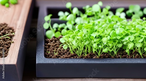 seedlings in a pot generated by Ai