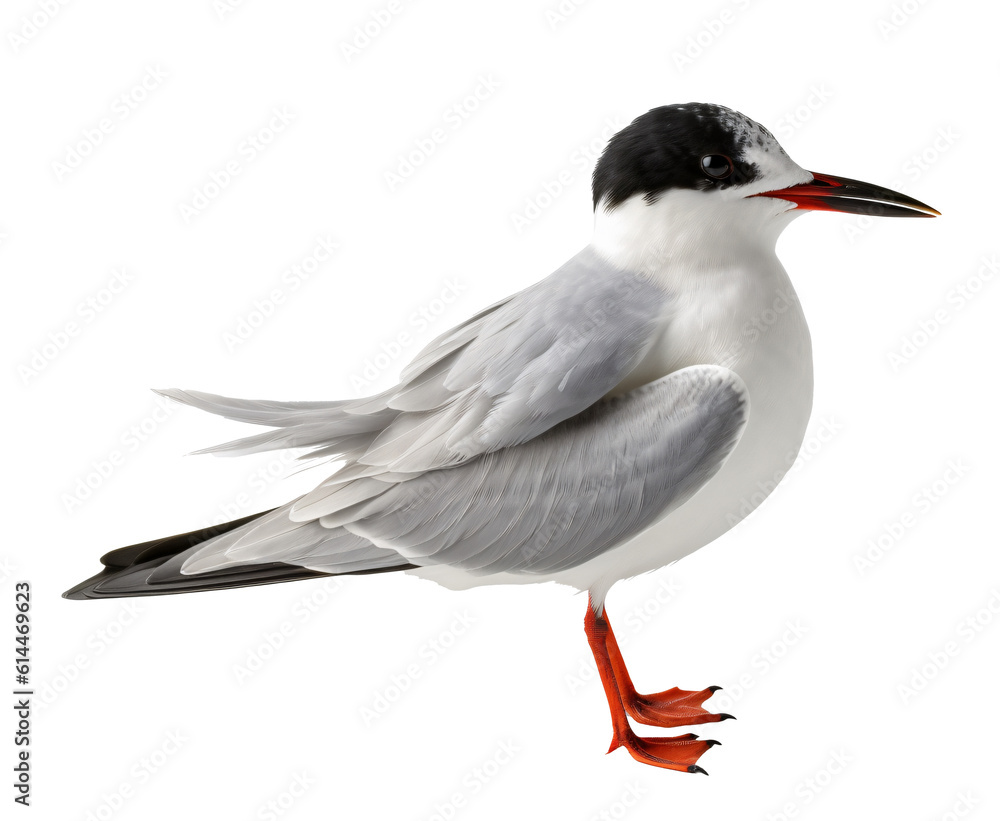 Obraz premium Tern isolated on the transparent background PNG. AI generative.