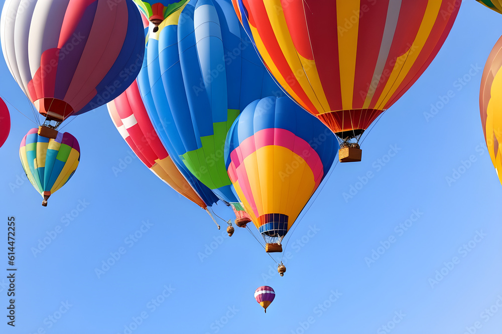 Fototapeta premium hot air balloons Generate by AI