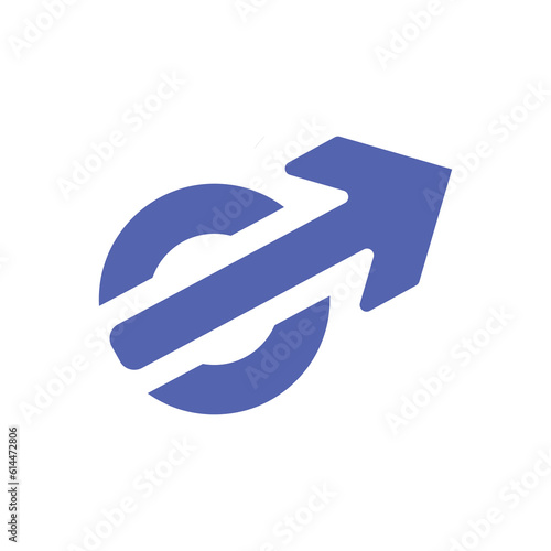 vector illustration of male logo symbol breaking into pieces for ruining masculine power visual