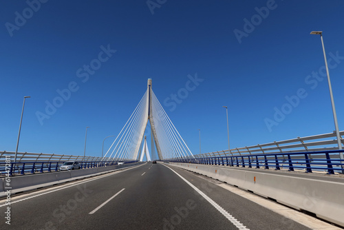 Steel and concrete suspension bridge © Agustn
