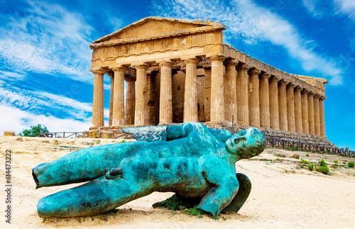 Fotografija Temple of Concordia in Agrigento, Sicily, Italy