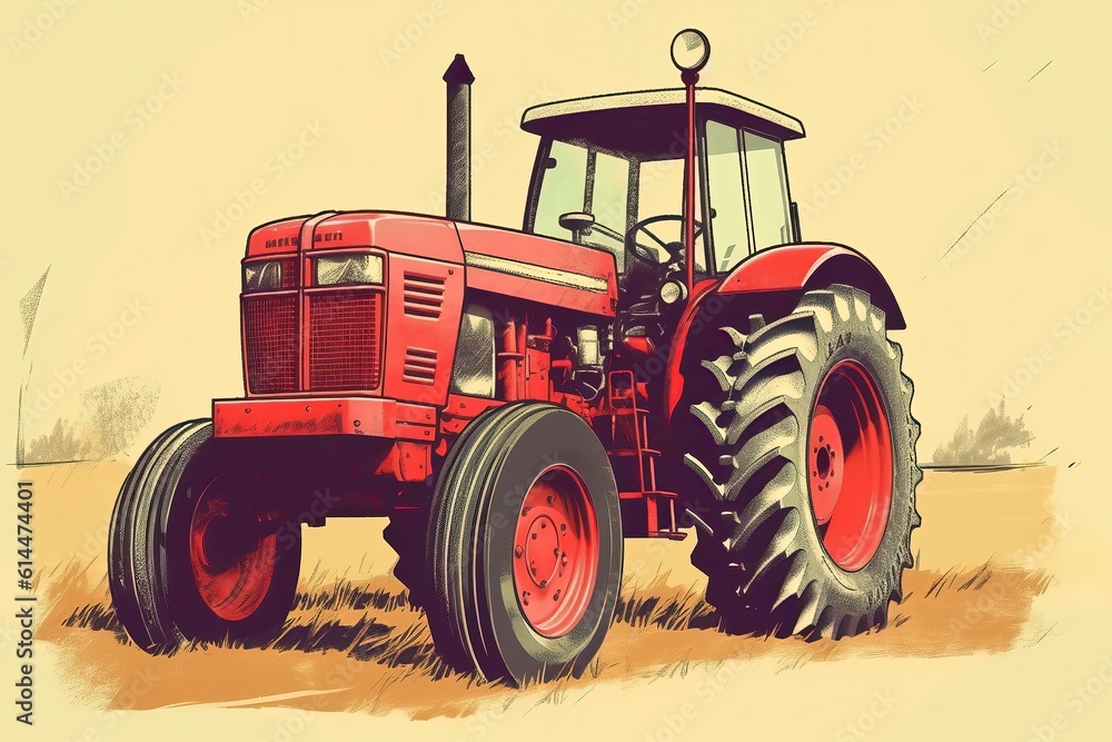 Tractor Illustration Transportation illustration.Generative AI
Tractor Illustration Transportation illustration.Generative AI