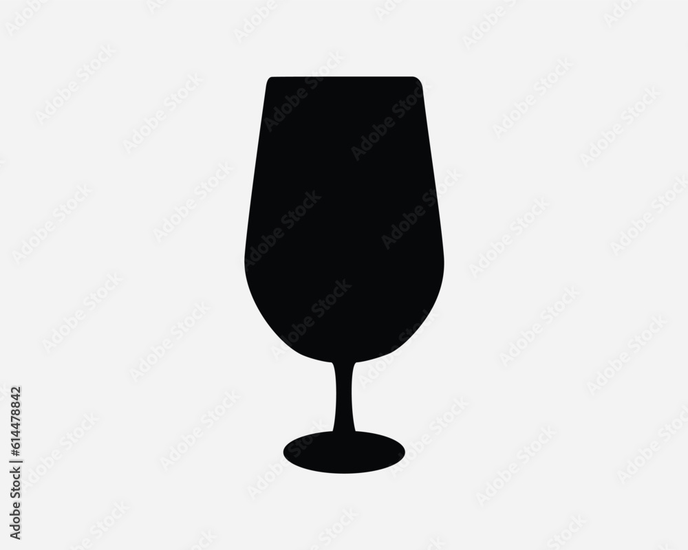 Wine Glass Icon. Alcohol Beverage Drink Glass Glassware Cocktail Bar. Black White Sign Symbol Shape Illustration Artwork Graphic Clipart EPS Vector Wine Glass Icon. Alcohol Beverage Drink Glass Glassware Cocktail Bar. Black White Sign Symbol Shape Illustration Artwork Graphic Clipart EPS Vector