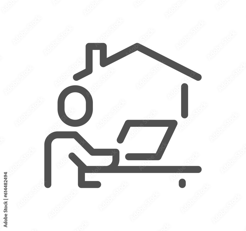 Work place related icon outline and linear vector. Work place related icon outline and linear vector.
