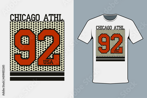 t shirt design concept chicago athl 92 photo