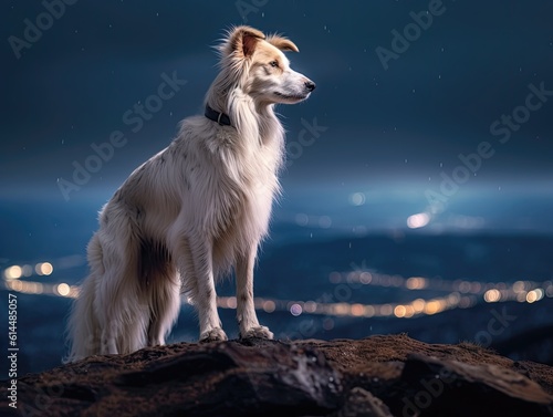 Mountain-top Howler: Silken Windhound in the Dark photo