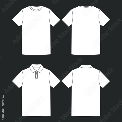 White T Shirt Vector Art, Vector Illustration