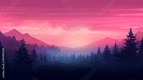 Twilight gradient background. © AI