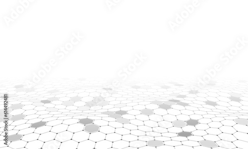 Abstract background consisting of set of hexagonal cells. Modern innovation communication technology business background. Background illustration vector.