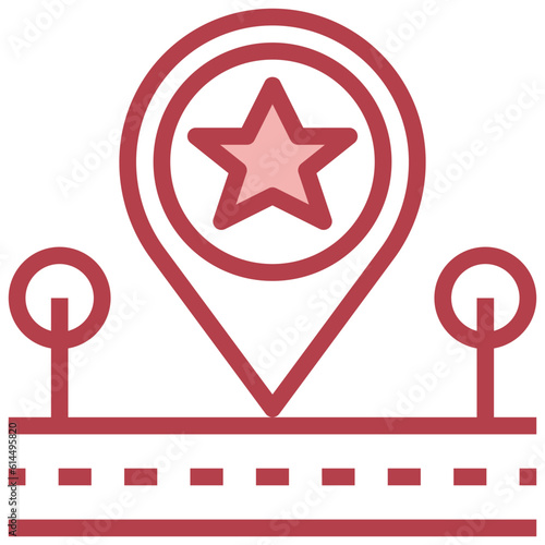 FAVORITE DESTINATION line icon,linear,outline,graphic,illustration