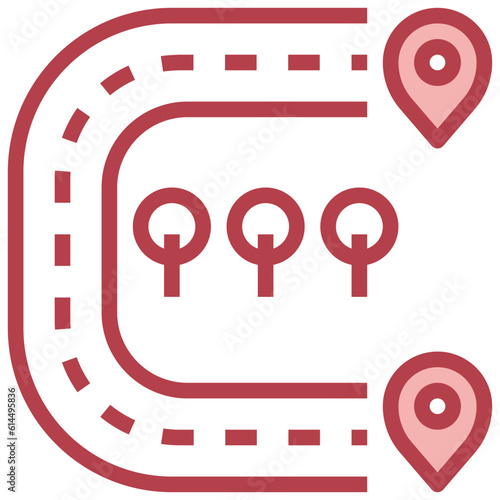 MULTPLE DESTINATIONS line icon,linear,outline,graphic,illustration