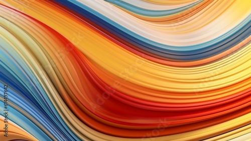 Abstract illustration  colored waves  lines and fancy images  wallpaper  poster  art