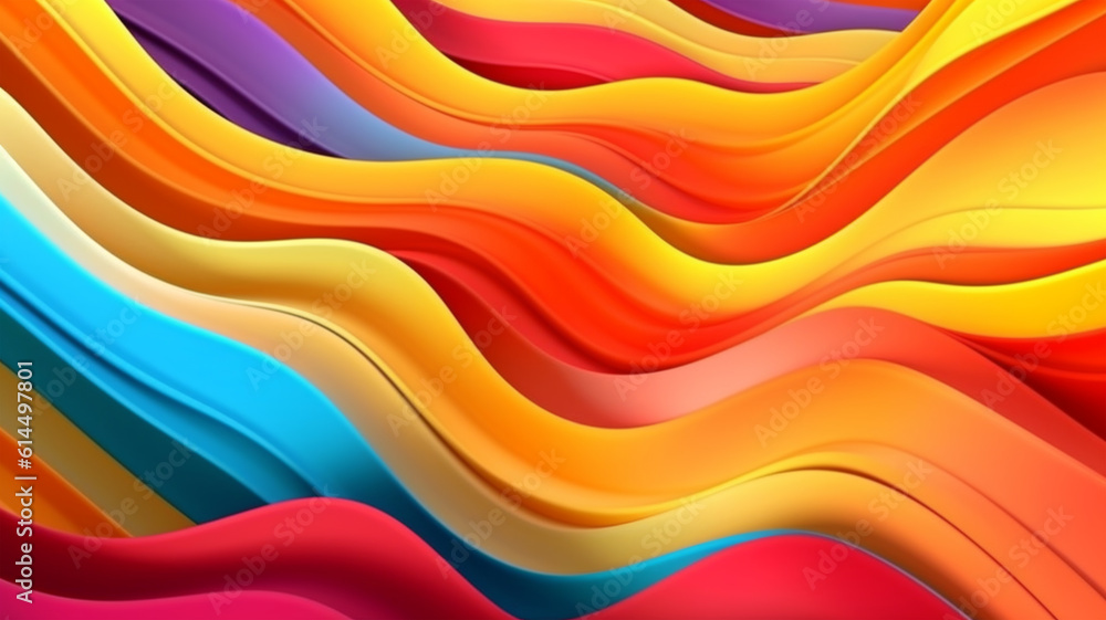 Abstract illustration, colored waves, lines and fancy images, wallpaper, poster, art Abstract illustration, colored waves, lines and fancy images, wallpaper, poster, art