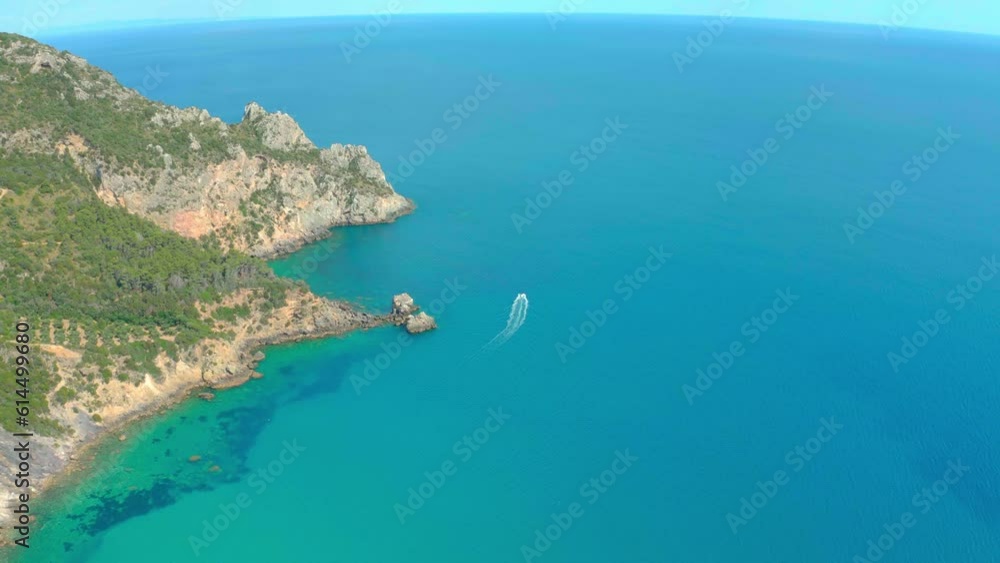 aerial view of the sea coast of monte argentario tuscany aerial view of the sea coast of monte argentario tuscany
