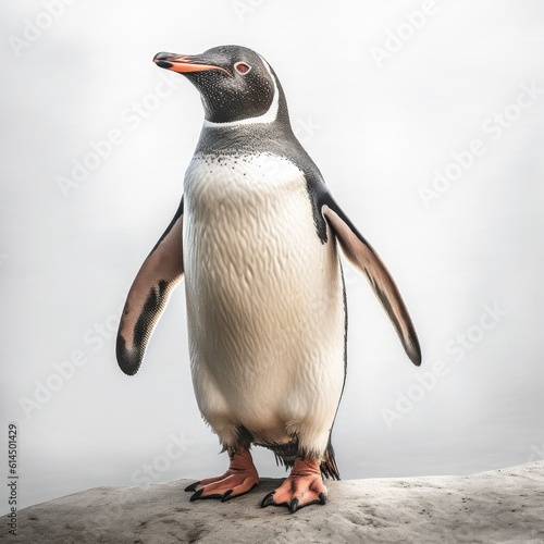 Adult Emperor penguin (Aptenodytes forsteri), Antarctica. photo