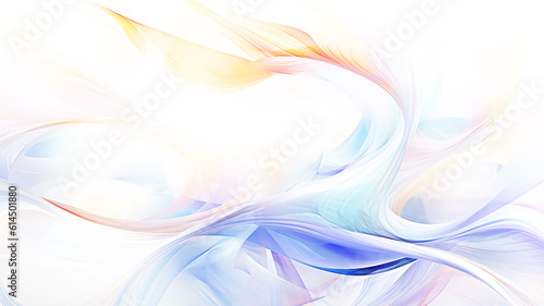 Wallpaper Mural abstract multicolored interlacing lines on a white light background. Generative AI Torontodigital.ca