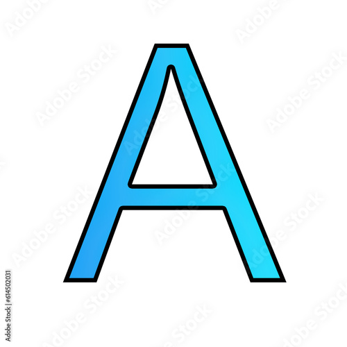 alphabet letter A