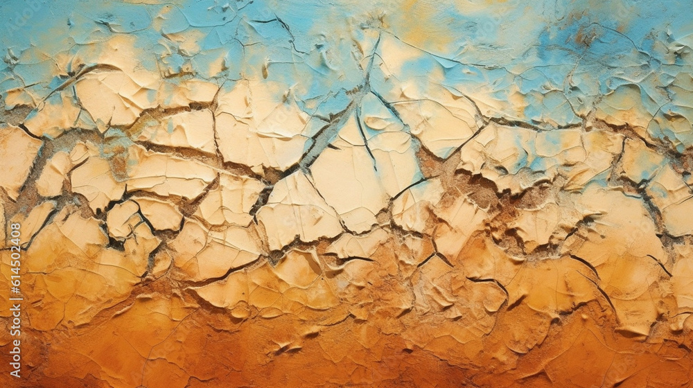 Fototapeta premium Parched earth, drought, climate change, background
