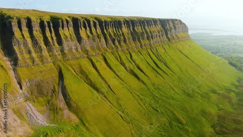 Aerial view of Benbulbin, iconic landmark, County Sligo, Ireland